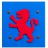 Ridderschild Leeuw - blauw | Kalid Medieval